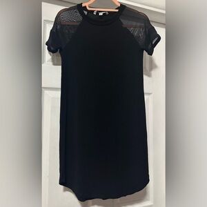 American Eagle Mesh Short Sleeve Mini Dress